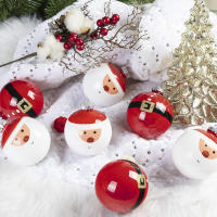 6cm Christmas Ball Set Christmas Decorations Santa Claus Balls Tree Decoration Hanging Balls Christmas Ornaments Christmas Tree Decor Supplies