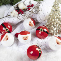 6cm Christmas Ball Set Decorative Holiday Balls Santa Claus Balls Tree Decoration Hanging Balls Christmas Tree Decor Supplies Christmas Ornaments