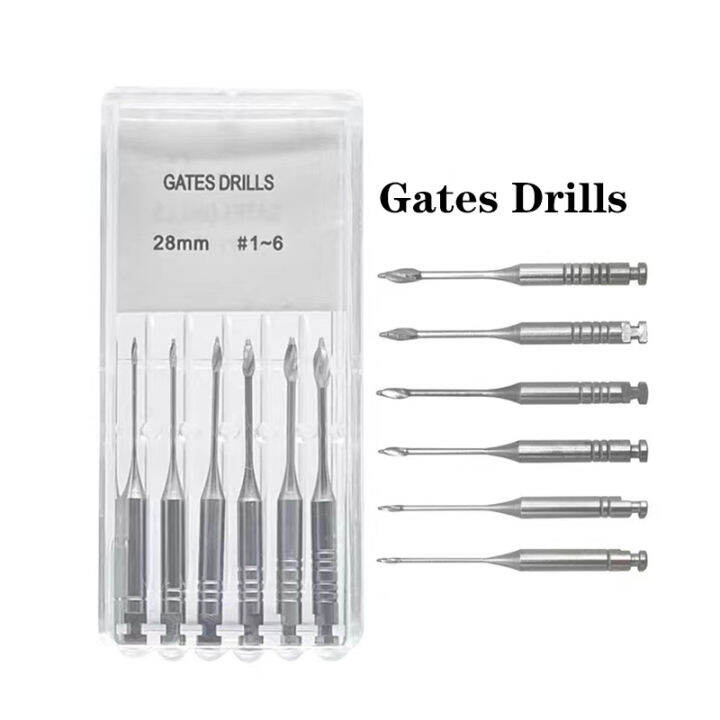 6pcs Pack Dental Endodontic Gates Drill Glidden Rotary 32mm Engine Use 