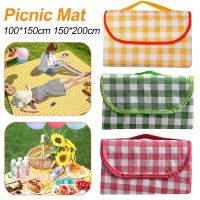 【YF】 Foldable Picnic Mat Portable Camping Pad 100x150/100x200CM Waterproof Oxford Cloth Blanket Sleeping