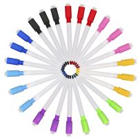 【YD】 10pcs Magnetic Whiteboard Kids Pens Board Dry wipe Eraser Nib Rubber Fridge