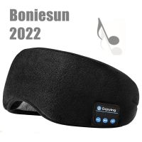 【traveler】 Boniesun 2022 Bluetooth Eye Mask Sleep หูฟังเพลงไร้สาย Light Blocking Sleep Mask Headband สำหรับเดินทาง Siesta Yoga