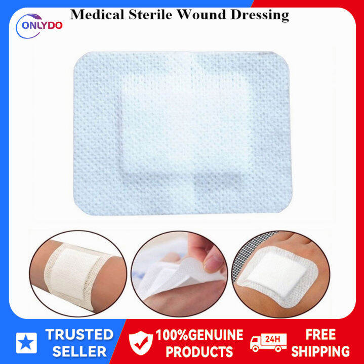 50Pcs Waterproof Self-adhesive Wound Dressing Breathable Non-Woven ...