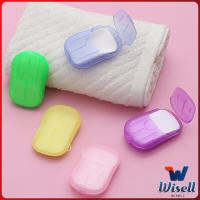 Wisell สบู่เเผ่น แบบพกพา หอมกลิ่นกุหลาบ Paper soap มีสินค้าพร้อมส่ง