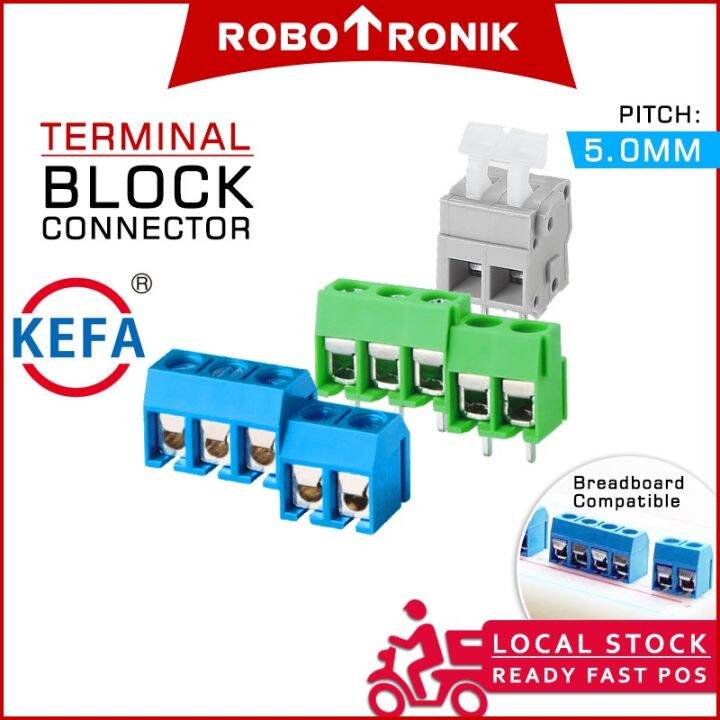 PCB Connector (Solder) Terminal Block KF126 KF300, 2Way & 3Way 5mm