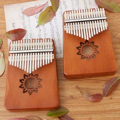 【YF】 17 Kalimba Thumb Wood Musical Instrument With Book