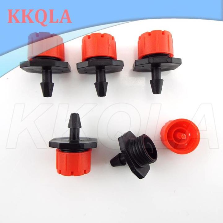 qkkqla-50pcs-4-7-pe-hose-water-sprinkler-micro-flow-dripper-8-holes-drip-head-scattering-spray-irrigation-self-watering-kit