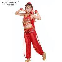 【cw】 Kids Belly Costumes Set Dancing Child 6 Colors New 【hot】