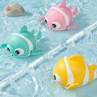 Cute Swimming Clown Fish Bath Toys for Toddlers Floating Wind Up Toys for Boy Girl Baby Bathtub Toddler Toys