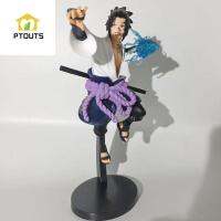 ของขวัญตุ๊กตา PTOUTS โมเดลต่อสู้ Kimetsu No Yiba Uchiha Sasuke หุ่นอะนิเมะ