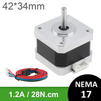 17 Stepper Motor 42 Motor 34Mm 28N .Cm 3D เครื่องพิมพ์มอเตอร์สำหรับอุปกรณ์อัตโนมัติเครื่องแกะสลัก CNC 3D ชิ้นส่วนเครื่องพิมพ์