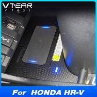 ที่ชาร์จไร้สายสำหรับใช้ในรถ Qi LHD หรือ RHD สำหรับ Honda VEZEL HR-V HRV 2015-2020อุปกรณ์เสริม15W แท่นชาร์จโทรศัพท์เร็วสินค้าการตกแต่งภายใน2015-2020