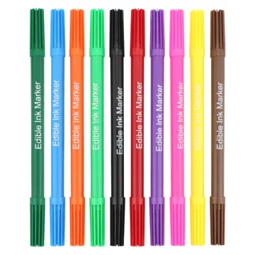  FooDoodler Food Coloring Markers - 10 Colors - Kosher (1, A) by  Private Label : Grocery & Gourmet Food