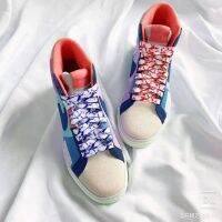 【A Creatively】 แฟชั่นหมึกย้อมสีสีสัน Shoelaces ผู้ชายผู้หญิงบุคลิกภาพ WhiteCasual บาสเกตบอล HighShoes Laces Dropship