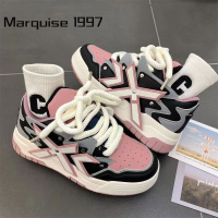 Marquise1997  รองเท้าผ้าใบผญ รองเท้าผ้าใบผู้หญิง รองดท้าผ้าใบ ผญ 2023 NEW FBX2390VAU 37Z230912