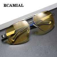 RCAMIAL Photochromic แว่นกันแดดผู้ชาย P Olarized ป้องกันแสงสะท้อนเลนส์ UV400อลูมิเนียมแมกนีเซียมกรอบรถขับรถกลางวันและกลางคืนแว่นตา