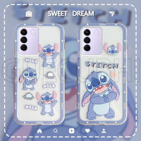 เคสโทรศัพท์ Vivo V27 Pro V27 V27e 5G เคสซิลิโคนนิ่มลายการ์ตูนน่ารักล่าสุด2023ลายเย็บเคสนิ่มโปร่งใส เคสVivo V27e 5G เคสฝา2023