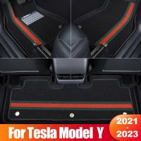 For Tesla Model Y 2021 2022 2023 Custom Made Car Floor Mats Carpet Rug Waterproof Anti-Dirty Foot Pads Interior Accessories