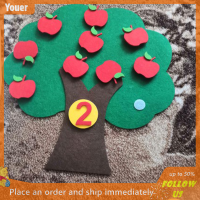 【Youer】 Apple Tree การศึกษาของเล่นเด็กไม่ทอปริศนา handmade DIY ของเล่นคณิตศาสตร์