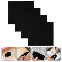 Zecetim 4PCS CAT LITTER BOX FILTER PADS เปิดใช้งานตัวกรองคาร์บอนไฟเบอร์ตัวกรอง