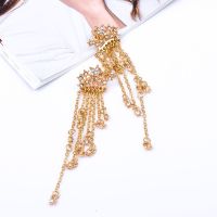 JIAOJI8622447 Elegant Womens After Fashion Long Star Hanging Earrings Tassel Chain