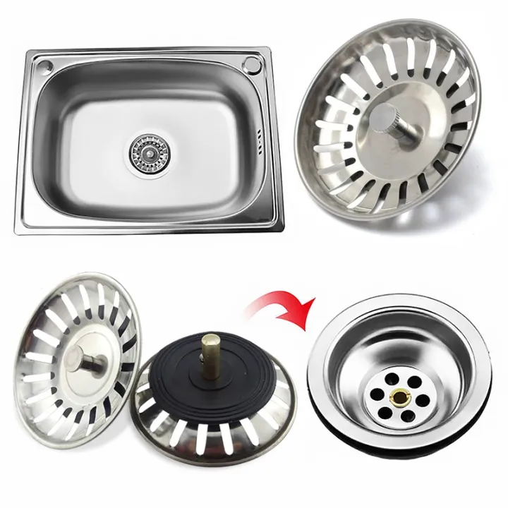 kitchen-sink-sewer-strainer-basin-drain-stopper-stainless-steel-sink-waste-plug-filter-anti-clog-floor-drain-kitchen-accessories