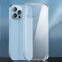 ☏┅№ 2021 Transparent Shockproof Silicone Case For iPhone 11 12 13 Pro Max Case X Xr Xs Max 8 7 6s Plus Case Silicone Back Cover