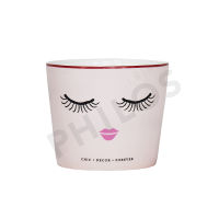 Philos(ฟิโลส),Miss Etoile Bowl " Closed eyes " Ceramic | ถ้วยเซรามิคสำหรับใส่ขนมและอาหาร : BW157