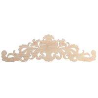 10 Pcs 40X12cm Exquisite Classic Rubber Wood Carved Applique Furniture Natural Decal Wood Color