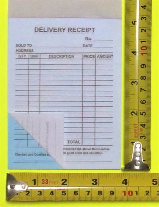 Delivery ReceiptResiboCarbonizedPadded Lazada PH