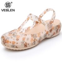 ข้ามพรมแดน Veblen Veblen หลุมรองเท้าผู้หญิงฤดูร้อน Baotou รองเท้าแตะด้านล่างนุ่มแจ๊กเก็ตรองเท้าแตะกันลื่นรองเท้าชายหาดพื้นหนา