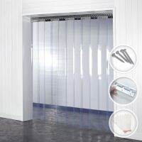 1.6MM PVC Curtain Strips Waterproof Commercial Strip Door Curtain Walk in Freezers Warehouse Garage Gate Doorway Clean Rooms