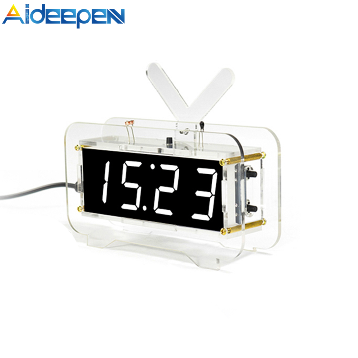 Aideepen Digital LED Electronic Clock Production Kit Voice Version