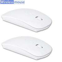 [ซื้อ 1 แถม 1] Wireless Mouse มีแบตในตัว ปุ่มกดเงียบ มีปุ่มปรับความไวเมาส์ DPI 1000-1600