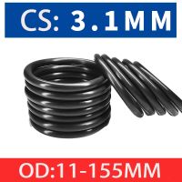 【hot】☇▫  100-10pcsBlack O Gasket CS3.1mm OD10   220mm NBR Automobile Nitrile Rubber Round Type Corrosion Resist Washer