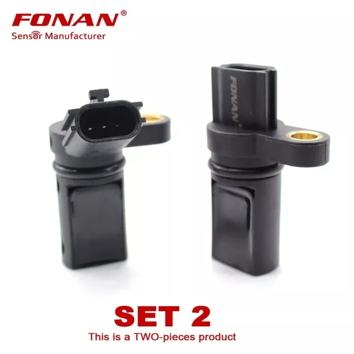 Set of 2 Camshaft Crankshaft Sensor For Nissan March III Nissan Micra C ...