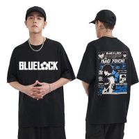 Anime Blue Lock T-shirt Isagi Yoichi Graphic Tshirt Men Casual Oversized T Shirts Mens Manga Loose Harajuku Streetwear