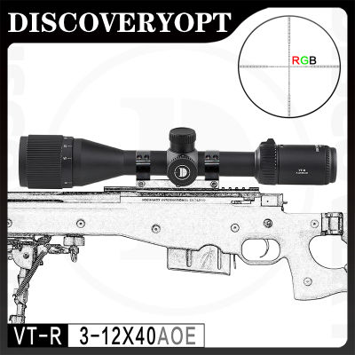 DISCOVERY VT-R 3-12X40AOE สายตาโลหะซูมซูมสายตา HD ป้องกันการกระแทกข้ามนก Finder AAA คุณภาพ Metal Sights HD Zoom Anti-shock Cross Bird Sight
