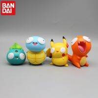 Corinada Pokemon Silly Gk Cute Big Eye Pikachu Squirtle Charmander Bulbasaur Original Funny Action Figures Model Toy For Children