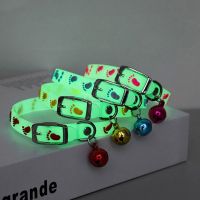 1Pcs Safety Elastic Bowtie with Bell Glow At Night Dogs Cats Necklace Pet Products Dog Collar Pet Supplies