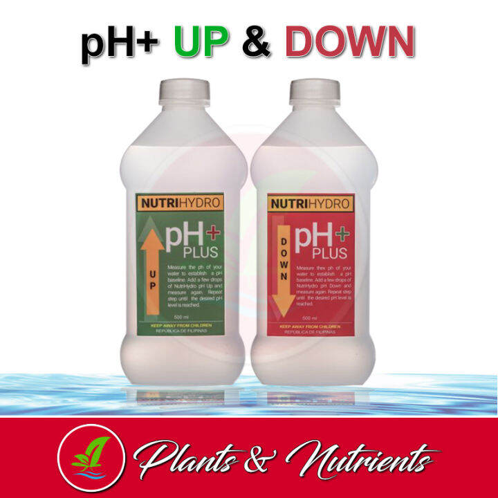 Nutrihydro PH+ UP And DOWN Adjuster 500mL | For Hydroponics And Potted ...