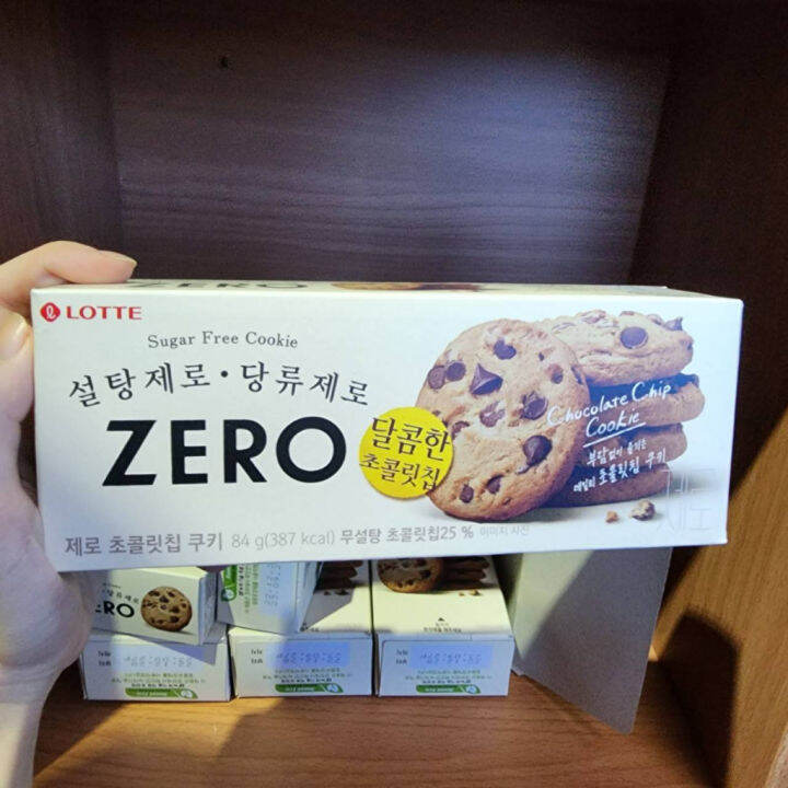 LOTTE Zero Sugar Free Chocolate Chip Cookies 84g exp2023.9.27 IM19