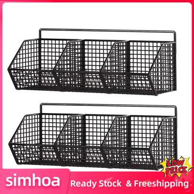 Simhoa 2x แขวนแบบมินิมอลตะกร้าผลไม้3ช่องสำหรับขนมผลไม้ผักบ้าน