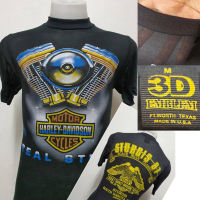 เสื้อผ้าบางฮาเลย์ Harley-Davidson ผ้ามุ้งบางใส่สบาย สไตล์วินเทจ ป้ายVintage 3D EMBLEM [ S M L XL ]