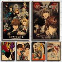 โปสเตอร์ผ้าใบอะนิเมะ Death Note &amp; Cowboy Bebop คุณภาพสูงสำหรับตกแต่งบ้าน1010