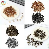 SDG 100pcs 12mm DIY งานหัตถกรรมเครื่องหนัง การทำเครื่องประดับ อุปกรณ์เสริมกระเป๋า กระดุม หมุดย้อนยุค เท้าโลหะ