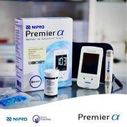 Combo đặc biệt Máy đo đường huyết Nipro Premier + 2 hộp que + 50 kim lấy