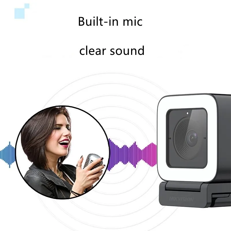 hikvision 8mp camera with microphone