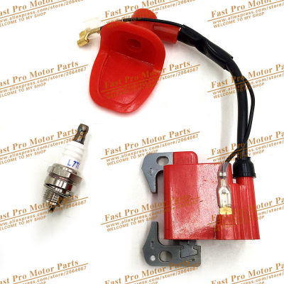 Performance Red IGNITION COIL for 43cc 47cc 49cc Mini Quad Pocket Dirt Bike A 2-Stroke Engine part with L7T spark plug