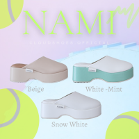 Cloudshoes.official  : NAMI Platform shoes รองเท้าส้นตึกหัวปิด สวมง่ายใส่สบาย